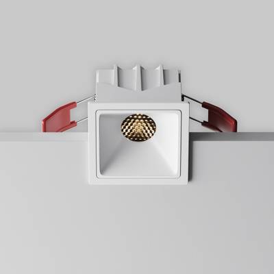 Встраиваемый светильник Alfa LED 3000К 10Вт 50°, DL043-01-10W3K-SQ-W-1. TM Maytoni
