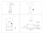 Светильник встраиваемый IP44 с высокой степенью пылевлагозащиты TN1180 WH белый IP44 GU5.3 D85*34