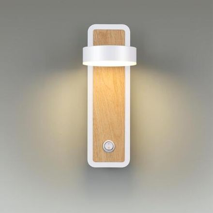 5630/5WL LEDIO LN23 036 белый, под дерево Бра LED 5W 3000K 265Лм 220V LELAND