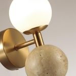 6625/6WL MIDCENT ODL25 221 Настенный светильник под латунь/металл/стекло/камень IP20 LED 1*6W 3000K 220V LOLLA