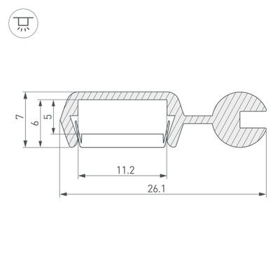 Профиль POLI-2000 ANOD (Arlight, Алюминий)
