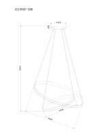 Подвесная люстра Arte Lamp MERIDIANA A2198SP-2BK, 1хLED