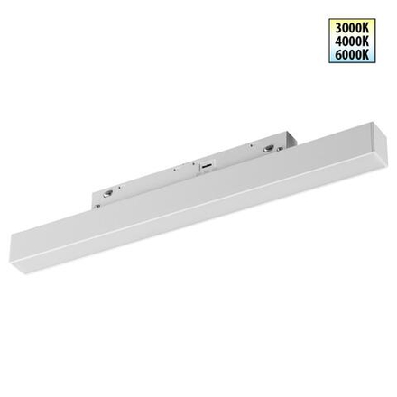 359616 SHINO NT25 158 белый Трековый светильник для низков. шинопровода с переключ. цв. темпер. IP20 LED 3000К\4000К\6000К 10W 48V FLUM