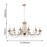 Подвесная люстра Plini 2591-18P, 18*E14*40W. ТМ F-Promo
