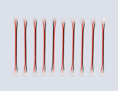 Соединитель гибкий двухсторонний COB 12/24V для лент 8/10mm GS7895 (2 конт.) (10шт. в комплекте)