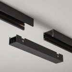Коннектор питания прямой Basity, черный, TRA172IPC-1B. TM Maytoni