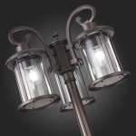 SL080.425.03 Светильник уличный наземный ST-Luce Темный кофе/Прозрачный, Темный кофе E27 3*100W
