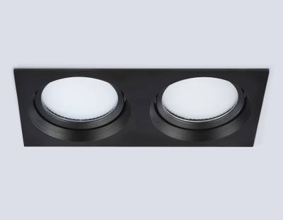 Светильник встраиваемый TN6661/2 BK черный IP44 GX53/2 220*110*48