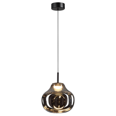 5097/4LC PENDANT ODL25 363 черный/дымчатый/металл/стекло Подвес LED 4W 4000K 388Лм VASO