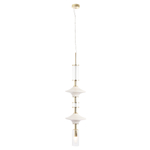 Светильник подвесной Crystal Lux VALENCIA SP1.3 GOLD 3290/201.3