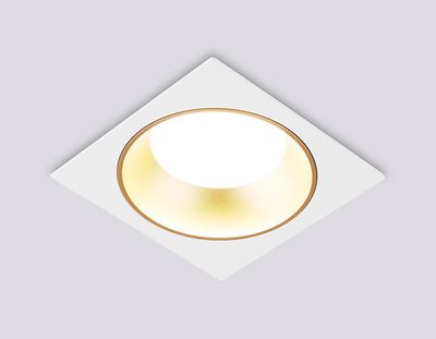 Светильник встраиваемый TN52338 SWH/SGD белый песок/золото песок GX53 max 12W 115*115*25