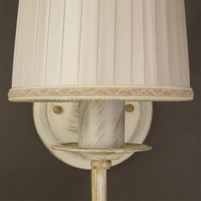 Citilux Дижон CL429311 Бра с абажуром Белое с патиной