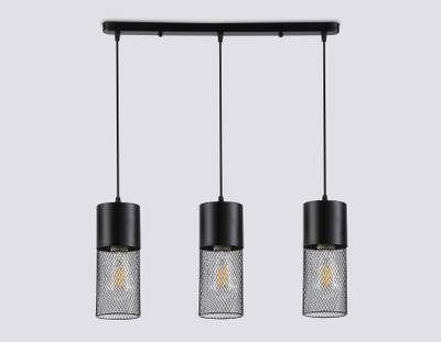 Светильник подвесной TR8501/3 BK черный E27/3 max 60W 550*100*1000