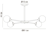 Потолочная люстра Arte Lamp MARCO A2703PL-12SG, 12хE14