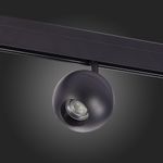 ST354.436.12 Магнитный трековый светильник Черный LED 1*12W 3000K 680Lm Ra&gt;80 36° IP20 L120xW100xH195 48V