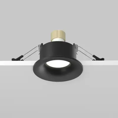 Встраиваемый светильник Изящность / Slim 1*GU10 10 Вт IP44, DL027-GU10-B. TM Maytoni