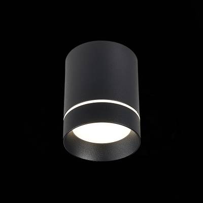 ST115.442.07 Светильник потолочный Черный LED 1*7W 4000K 490Lm Ra&gt;90 120° IP20 D79xH100 170-240V