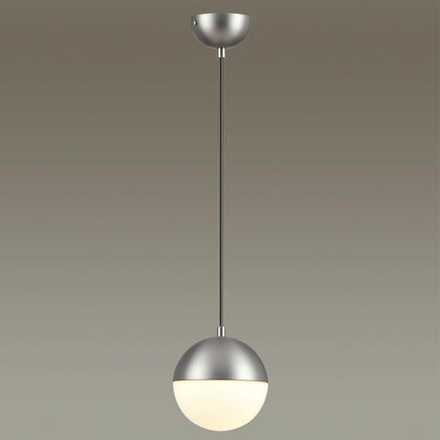 4959/1 PENDANT ODL22 345 мат.никель/металл/белый/стекло Подвес E27 1*40W PINGA