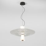 Подвесной светильник с акриловым и стекляными плафонами 40029/1 LED/ белый