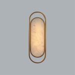 7066/12WL L-VISION ODL25 353 Настенный светильник бронзовый/металл/искусств.мрамор IP20 LED 12W 3000K 220V MILANO