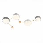 SLE600102-04 Светильник потолочный Золотистый, Светлое дерево/Белый, Серый LED 4*16,5W 4000K
