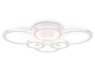 Потолочный светодиодный светильник с пультом FA8874/4+2 WH белый 3000K-6400K 76W 800*570*165 (ПДУ ИК)