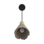 8351/1B SUSPENTIONI черный/серый/бежевый, металл/дерево/цемент Подвес E27 60W 220V EOLIANA