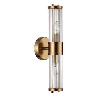 4946/2W DROPS ODL22 507 бронзовый/прозрачный/стекло Настенный светильник с выкл. E14 1*40W IP44 KEPA