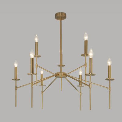 Умная потолочная люстра 60142/9 латунь