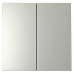 VLS000305 Клавиши для выключателя/переключателя двухклавишного, S70 (сталь). (ТМ Maytoni)