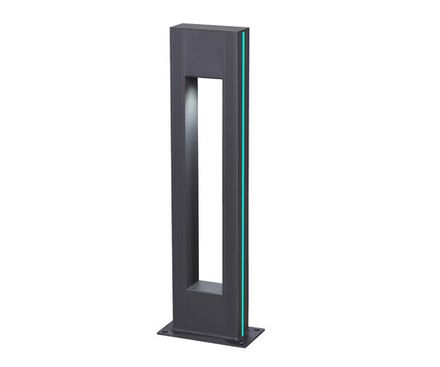 09208-F(220V),16(07) Светильник уличный Грайни серый 220V w18*8 h80 Led 5W (4000K) Декоративная подсветка зеленая.