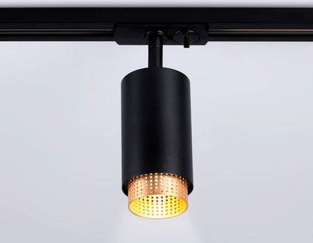 Светильник трековый GL5162 BK/GD черный/золото GU10 max 12W D60*190