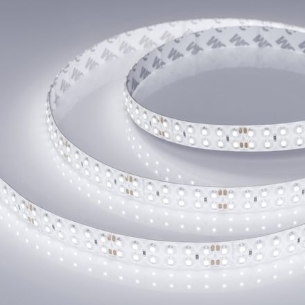 Светодиодная лента RTW 2-5000SE 24V White 2x2 (3528, 1200 LED, LUX) (Arlight, 19.2 Вт/м, IP65)