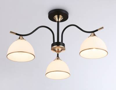 Подвесной светильник TR3161/3 BK/FGD черный/золото E27/3 max 60W D580*300