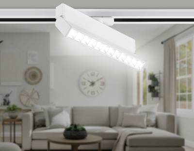 Светильник светодиодный трековый GL6816 WH белый LED 12W 4200K 24° 230*22*87