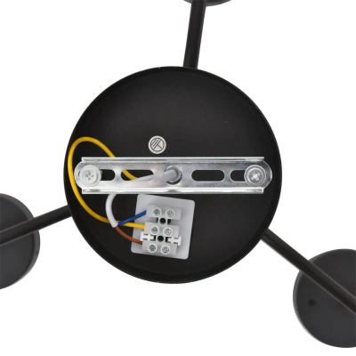 8349/6C COMFI LN26 232 черный/прозрачный, металл/стекло Светильник потолочный LED GX53 6*7W 220V NATALINA