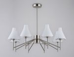 Светильник подвесной LH57125/8 SN/FR никель/белый матовый E14/8 max 40W D800*650