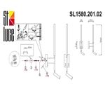 SL1580.201.02 Светильник настенный ST-Luce Матовое золото/Белый LED 2*6+3W 3200K