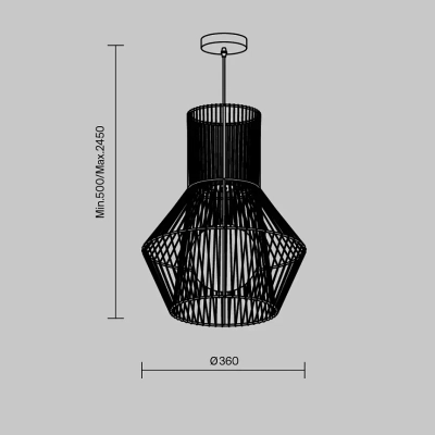 Подвесной светильник Cottage FR5405PL-01W, E14х1. TM Maytoni