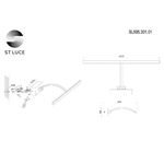 SL595.301.01 Подсветка для картин ST-Luce Бронза/Бронза LED 1*8W 4000K