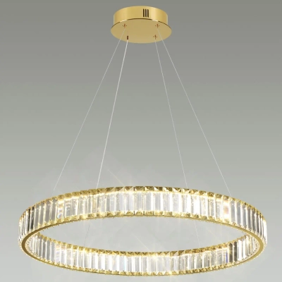 5015/45L L-VISION ODL23 587 золотой/прозрачный металл/хрусталь Люстра LED 45W 4000K 4500Лм VEKIA