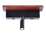 Настенный светодиодный светильник с выключателем, USB портом и полкой FW291 BK/DW черный/темное дерево LED 4200K+3000K 6W+1W 265*110*130