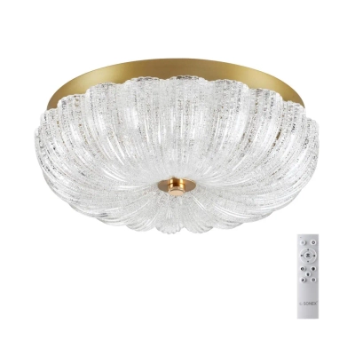 7719/36L PIKO LED SN 567 Светильник металл/стекло/прозрачный/золотой LED 36Вт 3000-6500K D300 IP20 пульт ДУ TESORO