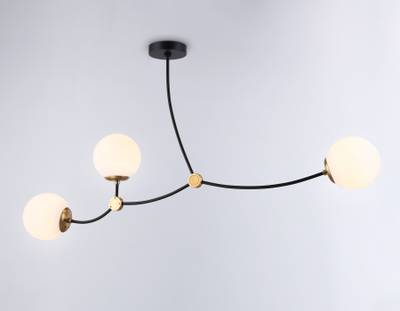 Подвесной светильник TR2568/3 BK/SB черный/бронза E27/3 max 60W 1130*150*540