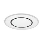 7663/44L MITRA LED SN Светильник пластик/белый LED 44Вт 3000-4000-6000K D600 IP20 пульт ДУ COSMO