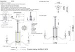 Люстра Crystal Lux AURELIO SP8 GOLD+CHROME/TRANSPARENT 0210/308