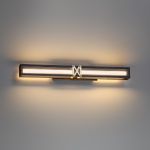 7083/12WL L-VISION ODL25 281 Настенный светильник черный/золото/ еталл/акрил IP20 LED 12W 3000K 220V MESH