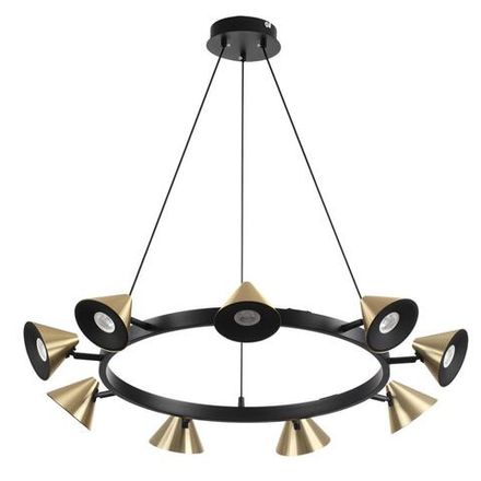8233/9 COMFI LN25 черный/золото, металл Подвесной светильник GU10 LED 9*7W 220V LAMINA