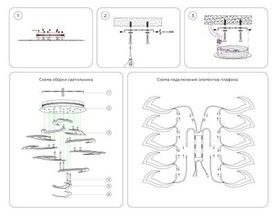 Потолочный светодиодный светильник с пультом FA4473/7+3 WH белый 112W 3000+6400K/4200K/6400+3000K D850*120 (ПДУ ИК)