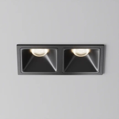 Встраиваемый светильник Альфа / Alfa LED 20 Вт 4000 К 50°, DL043-02-10W4K-SQ-B-1. TM Maytoni